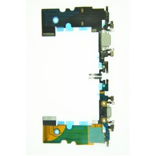 Шлейф для iPhone 8 с разъемом заряд белый Шлейф для iPhone 8 с разъемом заряд белый