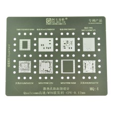 Трафарет BGA IC Amaoe 0,12mm MQ4 SM8350/SM8450/Snapdragon 8 Gen1/Snapdragon 888/Snapdragon 778G/SM7315/SM7325/Dimensity 700/810/MT6833V/900/MT6877V/920/MT6799W CPU/MT6799W RAM