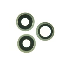 Стекло камеры для Iphone 11 Pro/11 Pro Max в оправе комплект 3шт белый