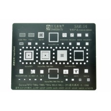 Трафарет BGA IC Amaoe 0,12мм Sam-14 Exynos 7870/7884/7885/7904/9610/9611/D5328TFBMA/77656-11/BGA153/SHANNON937/S2MU004X/S925D2/S2MU005X03/BCM43456HKUBG/MU106X01-5/S915/S515/S527S/SM5713/A105/A205/A305/A405/A505/A515/A530/A600/A750 Трафарет BGA IC Amaoe 0,12мм Sam-14 Exynos 7870/7884/7885/7904/9610/9611/D5328TFBMA/77656-11/BGA153/SHANNON937/S2MU004X/S925D2/S2MU005X03/BCM43456HKUBG/MU106X01-5/S915/S515/S527S/SM5713/A105/A205/A305/A405/A505/A515/A530/A600/A750