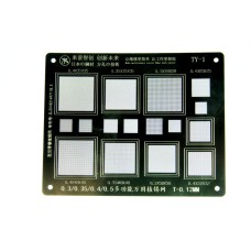 Трафарет BGA IC Mijing T-0,12мм TY-1 Универсальный 0,3/0,35/0,4/0,5мм Трафарет BGA IC Mijing T-0,12мм TY-1 Универсальный 0,3/0,35/0,4/0,5мм