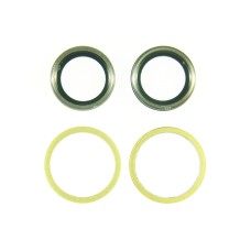 Стекло камеры для Iphone 11 в оправе комплект 2шт золотой