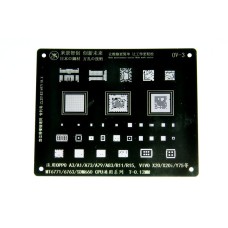 Трафарет BGA IC Mijing T-0,12мм OV-3 Oppo/Realme A3/A1/A73/A79/A83/R11/R15/Vivo X20/X20i/Y75 MT6771/MT6763/SDM660 CPU Трафарет BGA IC Mijing T-0,12мм OV-3 Oppo/Realme A3/A1/A73/A79/A83/R11/R15/Vivo X20/X20i/Y75 MT6771/MT6763/SDM660 CPU
