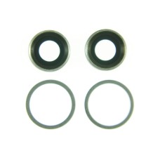 Стекло камеры для Iphone 11 в оправе комплект 2шт черный