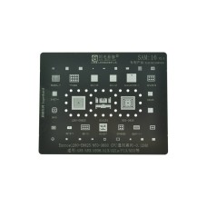 Трафарет BGA IC Amaoe 0,12мм Sam-16 Exynos 1280-E8825/850-3830/A336/A536/A135/A217/F13/M33/58083-11/77098B/SPU13P/SPU14P/SHANNON5511/QFM3576/SM5714/S915/BGA254/W2205/S2131Y/58110/60H507/QPA5580/8267-11 Трафарет BGA IC Amaoe 0,12мм Sam-16 Exynos 1280-E8825/850-3830/A336/A536/A135/A217/F13/M33/58083-11/77098B/SPU13P/SPU14P/SHANNON5511/QFM3576/SM5714/S915/BGA254/W2205/S2131Y/58110/60H507/QPA5580/8267-11