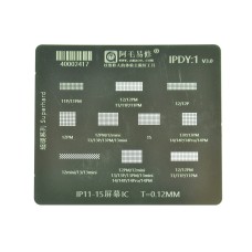 Трафарет BGA IC Amaoe 0,12мм IPDY1 V3.0 для перепайки микросхем дисплея iPhone 11-15 серия Трафарет BGA IC Amaoe 0,12мм IPDY1 V3.0 для перепайки микросхем дисплея iPhone 11-15 серия