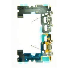Шлейф для iPhone 7 с разъемом заряд черный Шлейф для iPhone 7 с разъемом заряд черный
