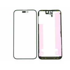 Стекло для Iphone 14 Pro Max+рамка+OCA клей черный Стекло для Iphone 14 Pro Max+рамка+OCA клей черный