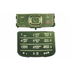 Клавиатура комплект для Nokia 6700 золотой (золотая, русский шрифт)