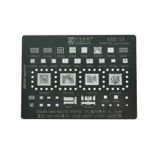 Трафарет BGA IC Amaoe 0,12мм Sam-13 A107/A605F/A705F/A920F/SDM450/SDM660/SM6150/BGA221/BGA254/WCD9370/55303/77656-11/VC7643/VC7916/PM8958/PM660/MT6357CRV/PM6150/D5328/WCN3660B/WCN3990/WTR3925/PM6150A/PM660A/SDR660/MT6177MV/WCN3980/SM5705Q Трафарет BGA IC Amaoe 0,12мм Sam-13 A107/A605F/A705F/A920F/SDM450/SDM660/SM6150/BGA221/BGA254/WCD9370/55303/77656-11/VC7643/VC7916/PM8958/PM660/MT6357CRV/PM6150/D5328/WCN3660B/WCN3990/WTR3925/PM6150A/PM660A/SDR660/MT6177MV/WCN3980/SM5705Q