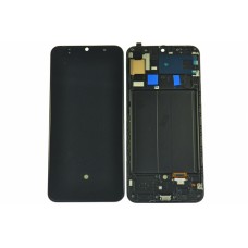 Дисплей (LCD) для Samsung SM-A505F Galaxy A50 (2019)+Touchscreen black OLED в рамке