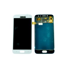 Дисплей для Samsung SM-J250+Тачскрин серебро/синий (с рег подсветки)