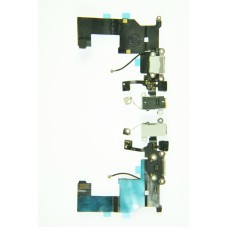 Шлейф для iPhone 5 с разъемом audio и заряд белый ориг Шлейф для iPhone 5 с разъемом audio и заряд белый ориг