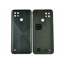 Задняя крышка для Realme C21 (RMX-3201) со стеклом камеры черный AAA Задняя крышка для Realme C21 (RMX-3201) со стеклом камеры черный AAA