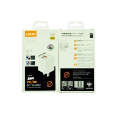 Сетевое зарядное устройство USB LDNIO A2318C 20W PD USB-C:5V-3A,9V-2.2A,12V-1.67A(20W) USB-A:5V-3A,9V-2A,12V-1.5A(18W) с кабелем Lightning Сетевое зарядное устройство USB LDNIO A2318C 20W PD USB-C:5V-3A,9V-2.2A,12V-1.67A(20W) USB-A:5V-3A,9V-2A,12V-1.5A(18W) с кабелем Lightning