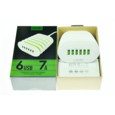 Сетевое зарядное устройство USB LDNIO A6702 6 USB 7000 мАч Сетевое зарядное устройство USB LDNIO A6702 6 USB 7000 мАч