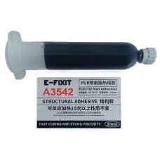 Клей для рамок, модулей, крышек E-Fixit A3542 для горячего нанесения полиуретановый высоко адгезивный 30мл черный Клей для рамок, модулей, крышек E-Fixit A3542 для горячего нанесения полиуретановый высоко адгезивный 30мл черный