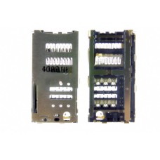 Разъем сим/карты памяти для Alcatel OT6016/OT6014 ориг100% Разъем сим/карты памяти для Alcatel OT6016/OT6014 ориг100%