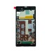 Дисплей для Sony Xperia Z1 C6903/C6902/C6906/C6943/L39H +Тачскрин черный с фиолетовой рамкой ориг100%