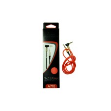 Провод aux WALKER 3,5мм A-A WCA-710 угловой разъем, с пружиной, красный Провод aux WALKER 3,5мм A-A WCA-710 угловой разъем, с пружиной, красный