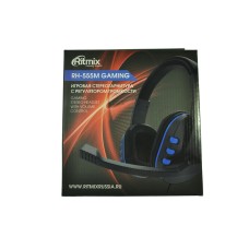 Гарнитура с микрофоном для компьютера RITMIX RH-555M Gaming Blue полноразмерная Гарнитура с микрофоном для компьютера RITMIX RH-555M Gaming Blue полноразмерная