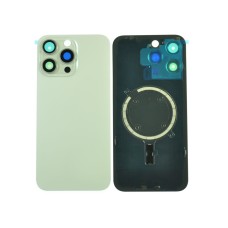 Задняя крышка для iPhone 15 Pro Max белый Titanium со стеклами камеры ориг Задняя крышка для iPhone 15 Pro Max белый Titanium со стеклами камеры ориг