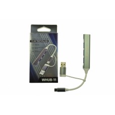 USB/Type C HUB Walker WHUB-11 4 USB 3.0 (возможно использование как OTG переходник для Android устройств)