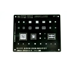 Трафарет BGA IC Mijing T-0,12мм OP-1 Oppo/Realme R11/Vivo X20/MI/NOTE 3/SDM 660 PM660/PM660L CPU Трафарет BGA IC Mijing T-0,12мм OP-1 Oppo/Realme R11/Vivo X20/MI/NOTE 3/SDM 660 PM660/PM660L CPU