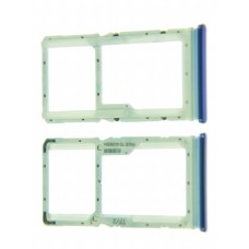 Держатель сим/карты памяти для Xiaomi Redmi Note 8 Pro синий