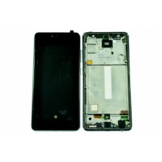 Дисплей (LCD) для Samsung SM-A525/A52/A526B/A52 5G/A528/A52S+Touchscreen black OLED в рамке