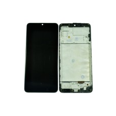 Дисплей для Samsung SM-M225+Тачскрин черный в рамке OLED