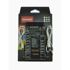 Плата для зарядки и проверки аккумулятора Yaxun YX-G08 с 2 дисплеями для Android Mi/Meizu/Sony/Samsung/Huawei/Oppo/HTC/ZTE/Infinix/Realme/Tecno/OnePlus/Moto/Letv/Vivo/Lenovo/Asus/Xiaomi/Nokia