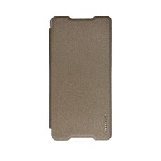 Чехол книжка для Sony Xperia Z3 Plus/Z4 E6533/E6553/D6703 золотой Чехол книжка для Sony Xperia Z3 Plus/Z4 E6533/E6553/D6703 золотой