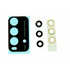 Стекло камеры для Xiaomi Redmi 9T с рамкой комплект 3шт Стекло камеры для Xiaomi Redmi 9T с рамкой комплект 3шт