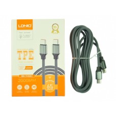 Кабель Type C-Type C LDNIO LC442С PD 65W 2M Кабель Type C-Type C LDNIO LC442С PD 65W 2M