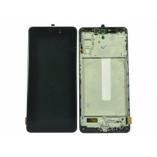 Дисплей для Samsung SM-M526B Galaxy M52+Тачскрин черный в рамке OLED