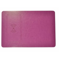 Коврик для мышки с беспроводным зарядным устройством розовый Коврик для мышки с беспроводным зарядным устройством розовый