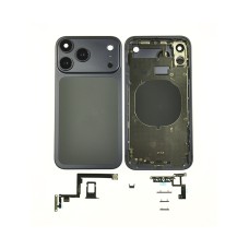 Корпус для iPhone 11 в виде iphone 17 Pro+шлейф кнопок вкл/громкости+держатель сим синий (Deep Blue)
