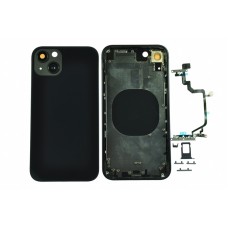 Корпус для iPhone XR в виде iphone 13 black+шлейф кнопок вкл/громкости+sim holder