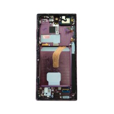 Дисплей (LCD) для Samsung SM-S908B Galaxy S22 Ultra+Touchscreen бордовый в рамке ORIG100% (снятый)
