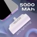 Внешний аккумулятор Power Bank Walker WB-950 Mini, 5000 mAh, Li-Pol, 2.1A, для Lightning, подставка, белый