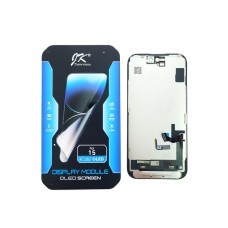 Дисплей для iPhone 15+Тачскрин черный (OLED JK)