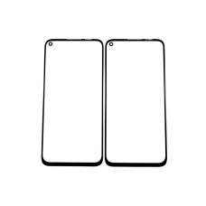 Стекло для переклейки Huawei P40 Lite (JNY-LX1)/Nova 6 SE/P20 Lite(2019)/Nova 5i черный G+OCA PRO