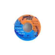 Припой с флюсом в проволоке Mechanic HX-T100 1,2 мм 100г. Припой с флюсом в проволоке Mechanic HX-T100 1,2 мм 100г.