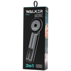 Подставка WALKER WST-70, для телефона и ноутбука, складная, рег. угла наклона, серая