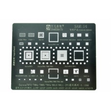 Трафарет BGA IC Amaoe 0,12mm Sam-14 Exynos 7870/7884/7885/7904/9610/9611/D5328TFBMA/77656-11/BGA153/SHANNON937/S2MU004X/S925D2/S2MU005X03/BCM43456HKUBG/MU106X01-5/S915/S515/S527S/SM5713/A105/A205/A305/A405/A505/A515/A530/A600/A750