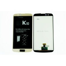 Дисплей (LCD) для LG K10/K430/K410 (V02)+Touchscreen gold