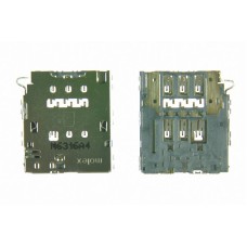 Разъем сим карты для  Samsung G925/G928/G570/A600/A605/A800/J330/J415/J530/J600/J610/J730/J810 1Sim