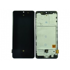 Дисплей (LCD) для Samsung SM-A415F Galaxy A41+Touchscreen black в рамке OLED